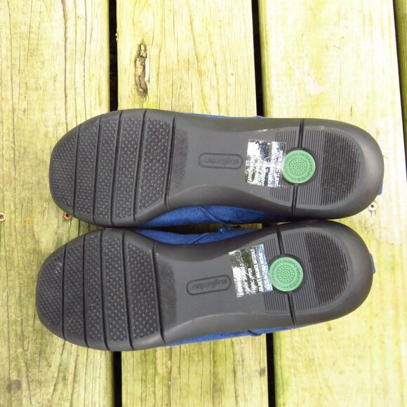 Comfortview Womens 10WW Blue Faux suede Booties unworn - Picture 7 of 8